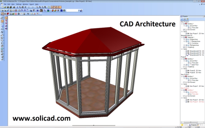 CAD Architecture - designing office SoliCAD, Ltd - machine, energetics, car industry